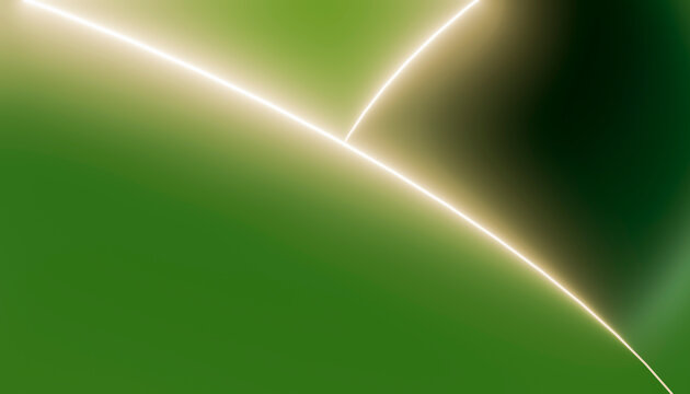 Abstract green circular light trail background