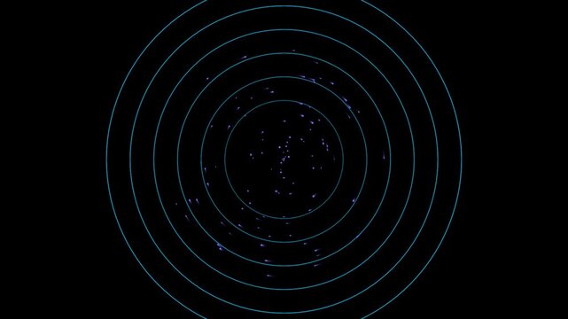 Abstract Celestial Astrarium HUD Seamless Loop with #ff0055 solid t...