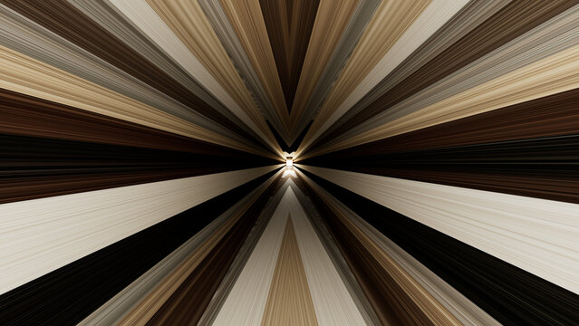 Radial Speed Lines Converging on Bright Vanishing Point