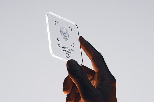 Hand Holding Verified Digital Identity Card
