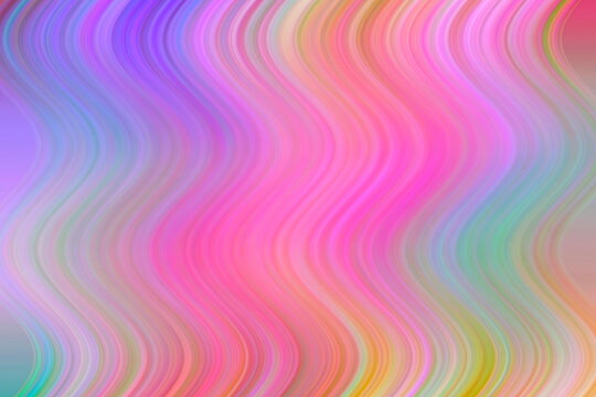 Pastel wavy abstract background with colorful curvy lines