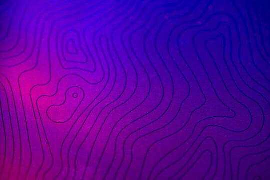 Purple and pink topographic contour line abstract background