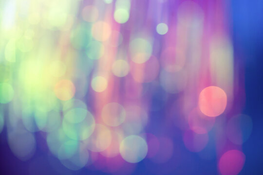 Abstract colorful bokeh light background with soft glow