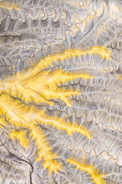 Abstract erosion pattern in North Caineville Mesa, Utah