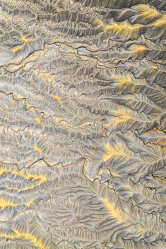 Abstract badlands erosion pattern at North Caineville Mesa