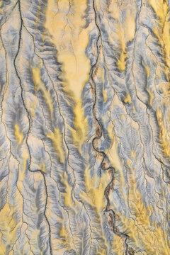 Abstract erosion pattern in North Caineville Mesa, Utah