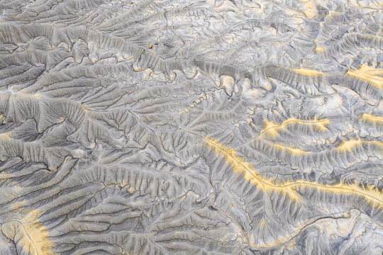 Abstract badlands erosion pattern at North Caineville Mesa, Utah