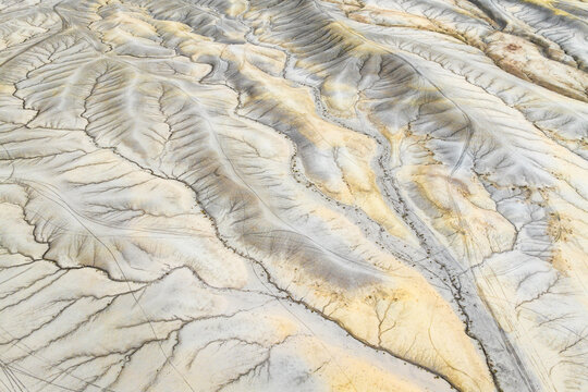 Abstract erosion pattern in North Caineville Mesa, Utah