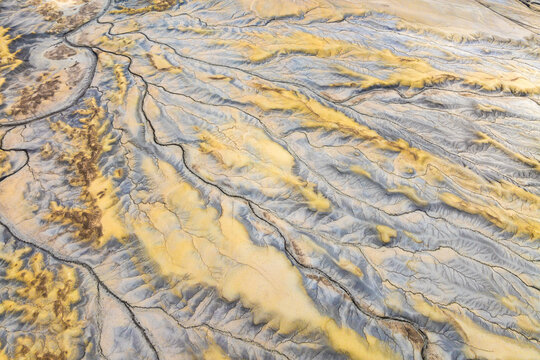 Abstract erosion pattern in North Caineville Mesa, Utah