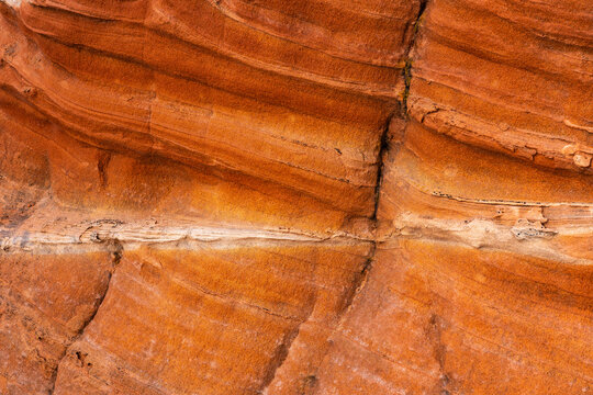 Colorful layered rock texture at the Southern Wave, Arizona