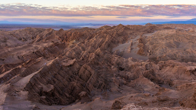 Valle de Marte Desert landscape in Atacama, Chile