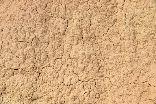 Cracked desert earth texture in Bardenas Reales, Spain