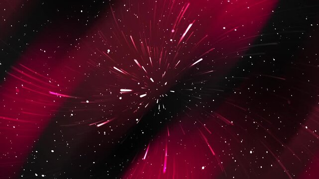 Abstract dark red and black starlight burst background. Perfect for dynamic hyperspace travel, scifi concepts, and modern advertising videos.
