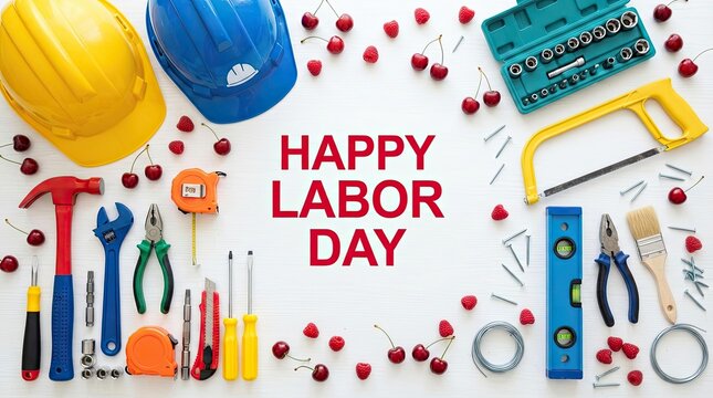 Celebrating labor day honoring the social and economic achievements of american workers