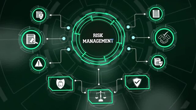 Architecting corporate compliance frameworks using a neon Risk management HUD dashboard
