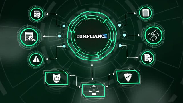 Monitoring regulatory policy adherence and statutory standards using a neon Compliance grid