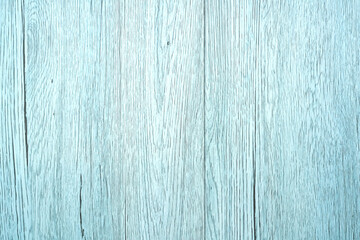Fototapeta premium Light blue wooden planks vertical grain texture background