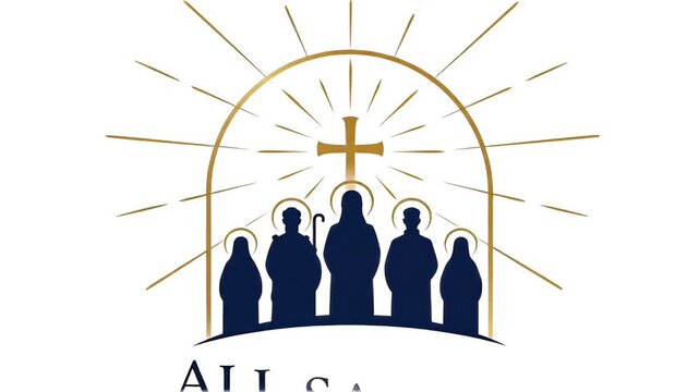 All Saints day Logo Animation 
