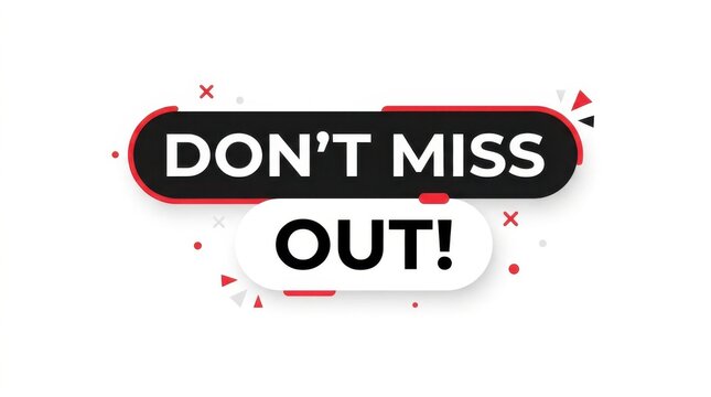 Black and white promotional ribbon with text against a white background advertisement alert announcement banner campaign clearance communication discount