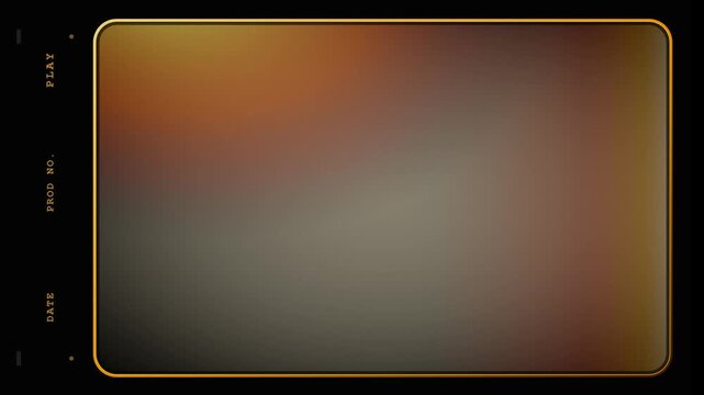 Vintage 35mm Film Frame Overlay with Animated Light Leaks Grain Dust Scratches and Retro Camera Jitter Effect