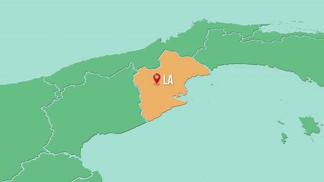 Mapa de Panam&aacute; con divisi&oacute;n pol&iacute;tica resaltando la provincia de Panam&aacute; Oeste con su capital La Chorrera