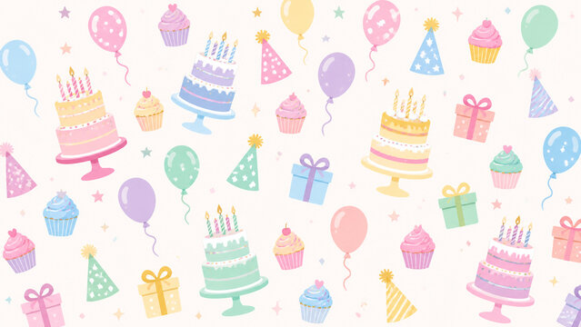 birthday cake pattern