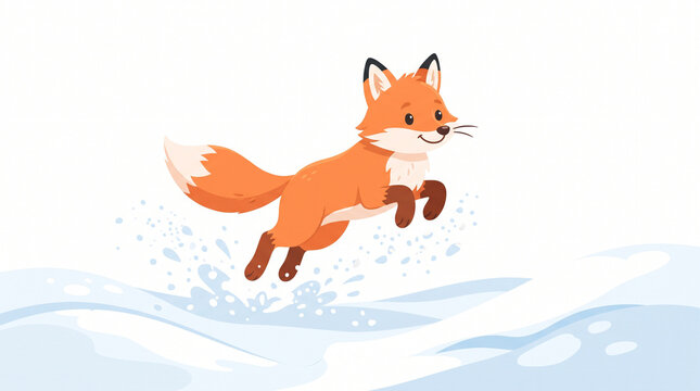 fox in the snow