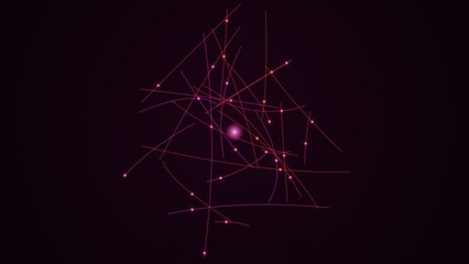 Abstract quantum particle collider visualization with glowing energy lines and data nodes