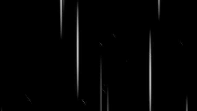 Vertical White Speed Lines Anime Rain Overlay