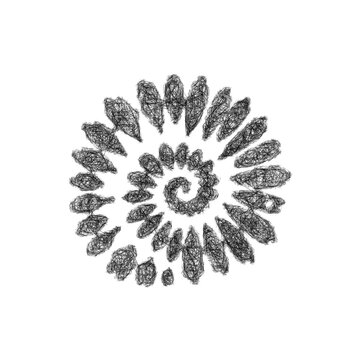 Sketch tie dye fabric icon design