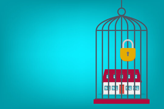 House Locked Behind Bars, Housing Crisis and Homeownership Problem