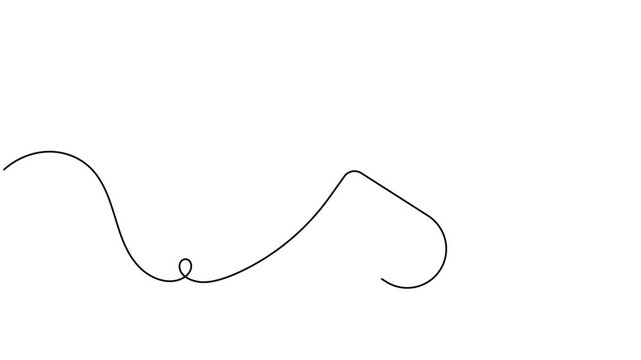 Modern medical capsule and cross icon sign continuous one line drawing moving on white background animation