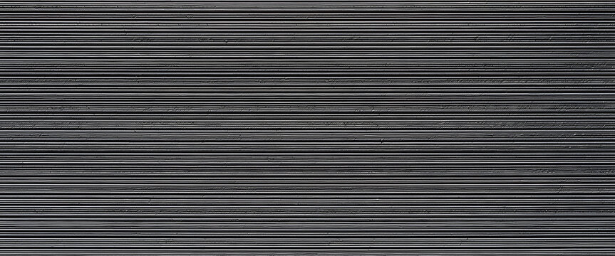 3D printed layer lines panorama surface in steel grey
