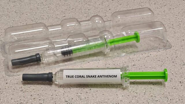 TRUE CORAL SNAKE ANTIVENOM injectable antivenom used under medical supervision for true coral snake envenomation