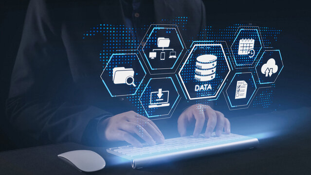 Cloud computing, cloud strategy, and cloud technology transforming digital infrastructure with scalable services, secure data storage, and cloud-based digital business solutions. Elide