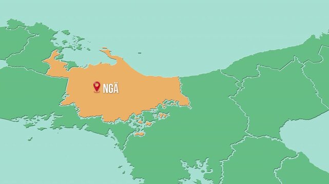 Mapa de Panam&aacute; con divisi&oacute;n pol&iacute;tica resaltando la provincia de Ng&auml;be-Bugl&eacute;