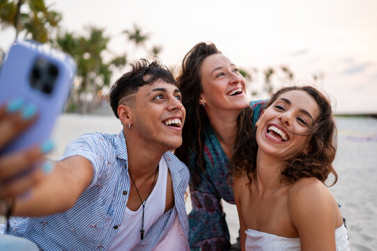 Celebrating diversity, inclusion and gender acceptance in a supportive group of young friends