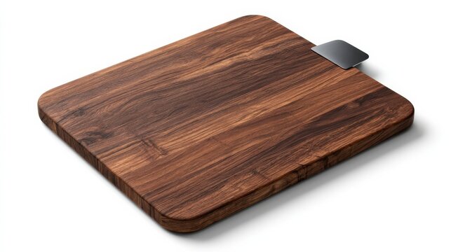Flat wooden drawing board on clean white studio surface