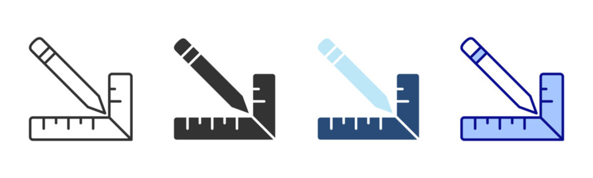Engineering Icon Set. Designed In Multi Style