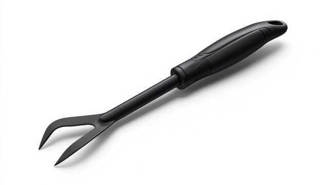 Hand weeder product render on bright white studio backdrop