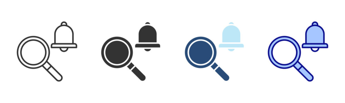 Investigation Icon Set. Designed In Multi Style