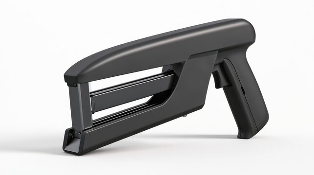 Heavy-duty staple gun with trigger on white background