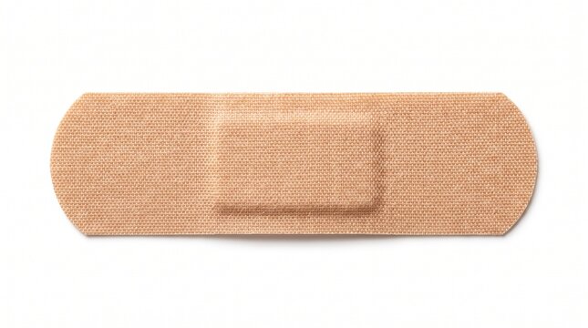 Adhesive bandage plaster isolated on white background medical first aid