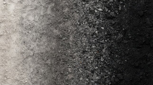 Close up of dark charcoal and ash texture background