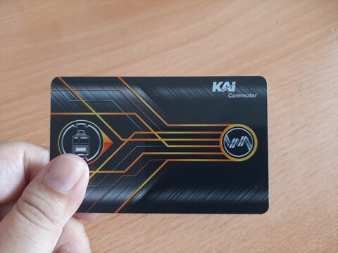 Kartu Multi Trip or KMT, an electronic money card for Train, Commuter Indonesia 