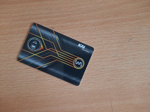 Kartu Multi Trip or KMT, an electronic money card for Train, Commuter Indonesia 