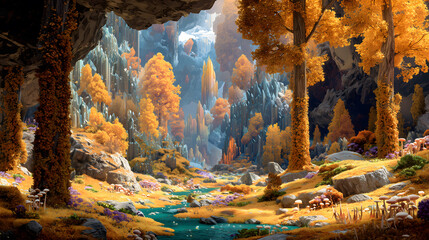 Fototapeta premium Autumn Secret Elf Canyon