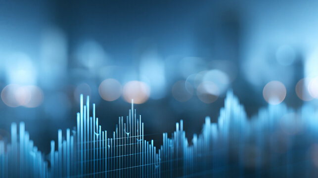 Financial Stock Market Graph and Data Analysis Background