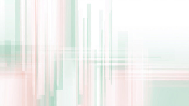 Abstract Geometric Background with Pastel Green and Pink Stripes