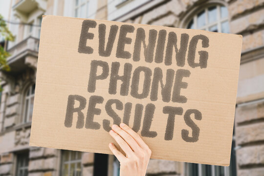 "Evening Phone Results" Mobile election updates followed nightly. EVENING. PHONE. RESULTS. MOBILE. UPDATES.